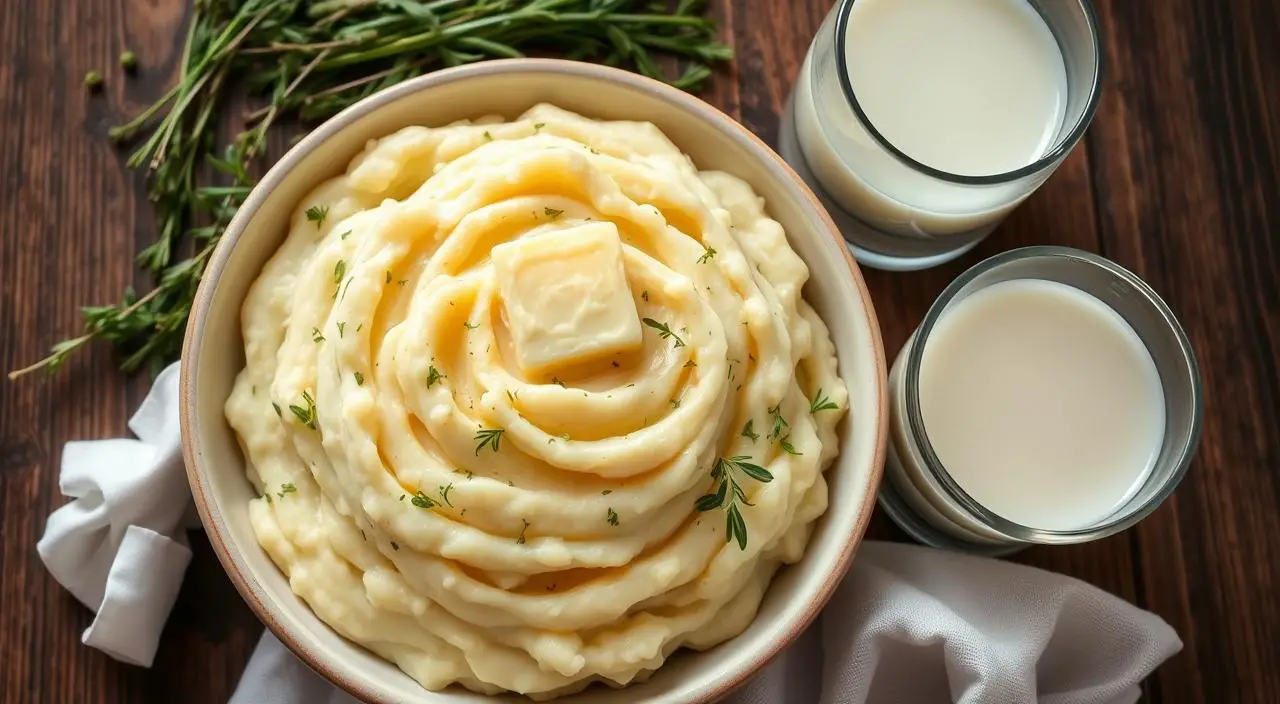 Is it better to use milk or heavy cream in mashed potatoes?